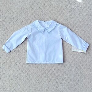 NWT Secret Wishes Peter Pan Collar Shirt Button back Size 12 mos